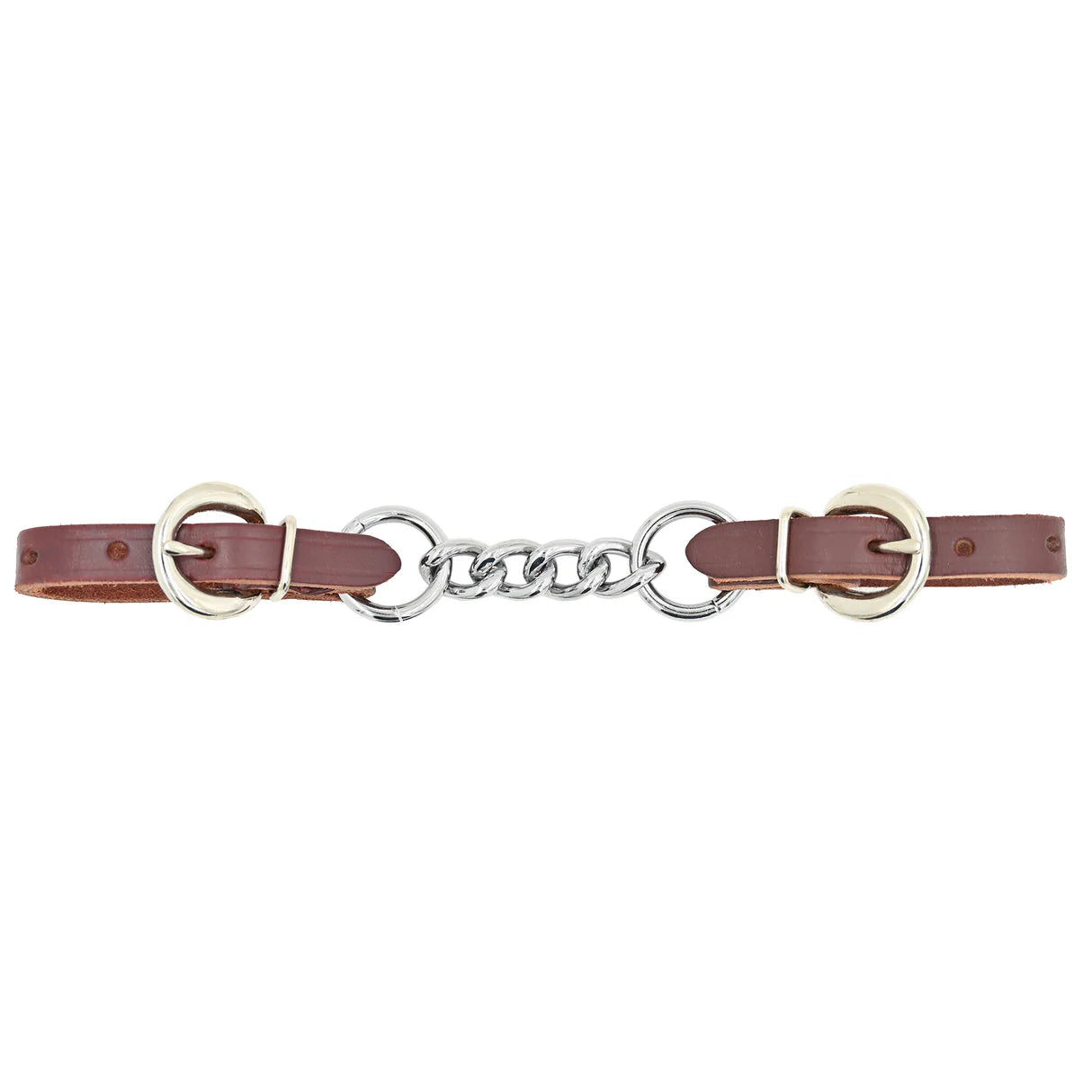 Berlin Custom Leather Single Chain Curb Strap L425C