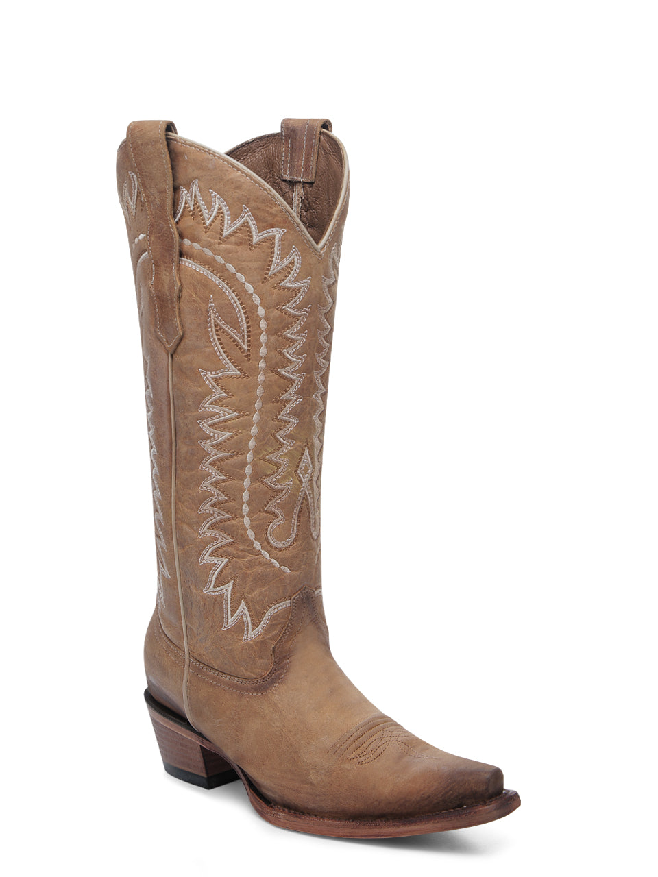 Circle G Women's Tan Snip Toe Boot L6277