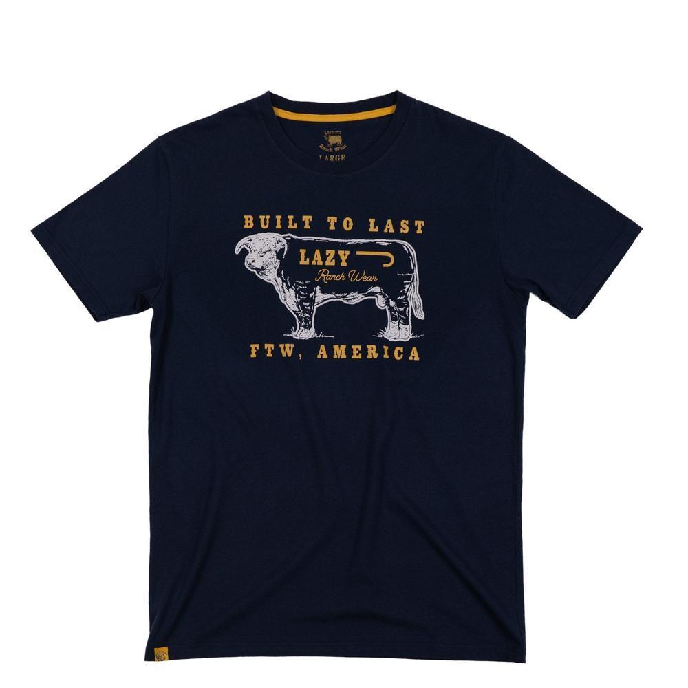 Lazy J Men's Built to Last Tee LJSS-2511