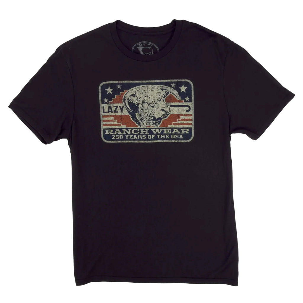 Lazy J Men's Freedom Graphic Tee LJ26-SS-BLK