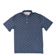 Lazy J Men's Navy Print Performance Polo LJ-2557