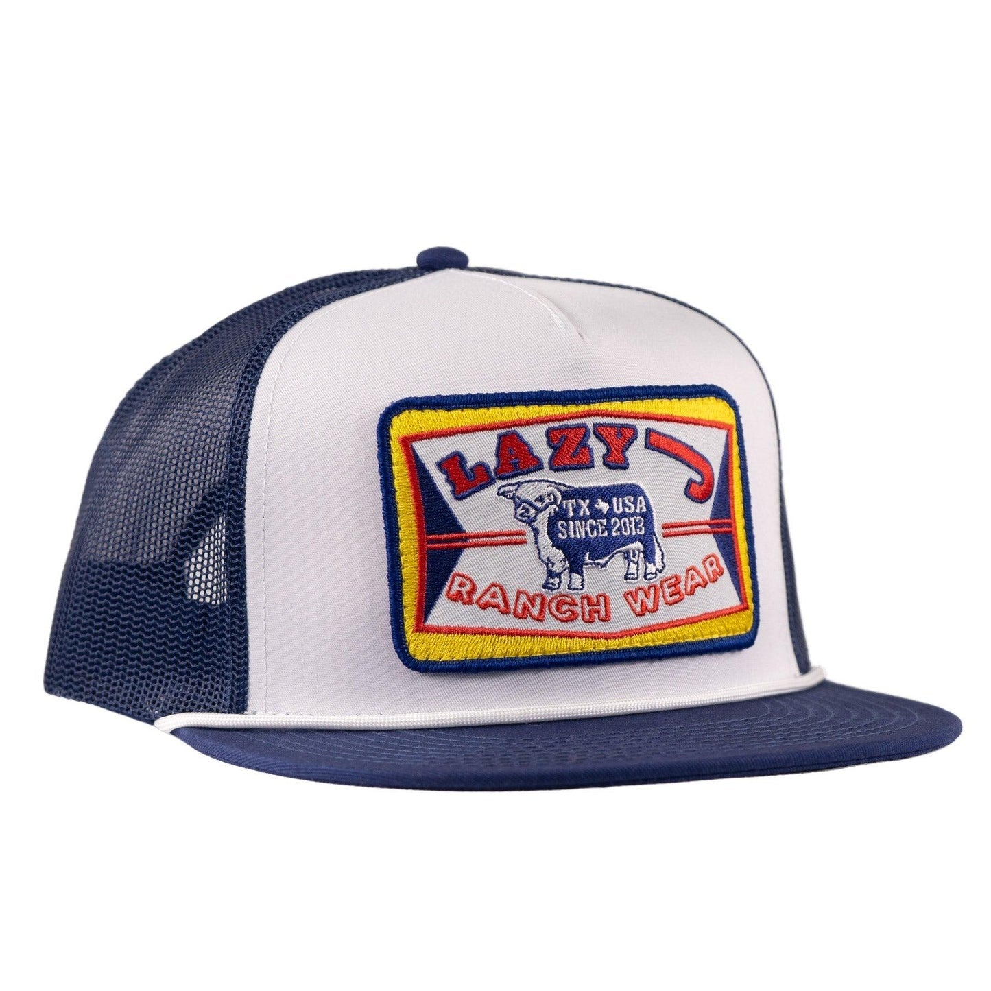 Lazy J Feed Wagon Classic Rope Edge Cap ALTNAVY4-FW