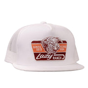 Lazy J Youth Classic Five Panel Cap YTHWHT-RUST