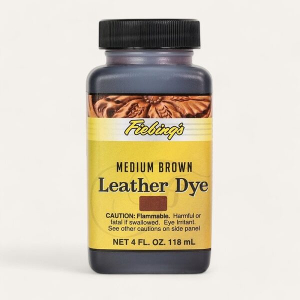 Fiebing's Medium Brown Leather Dye 4oz 0516500111