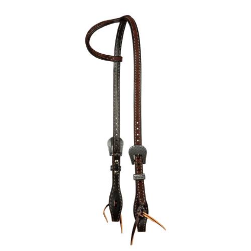 Professional's Choice Chocolate Roughout One Ear Headstall 5031CRO-R