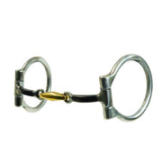 Professional's Choice 3-Piece Square Bar D Ring Snaffle Bit EQB-816
