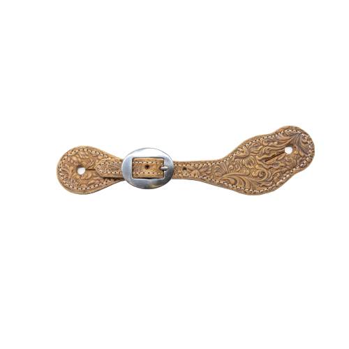 Professional's Choice Women's Natural Floral Spur Strap 9740FLR