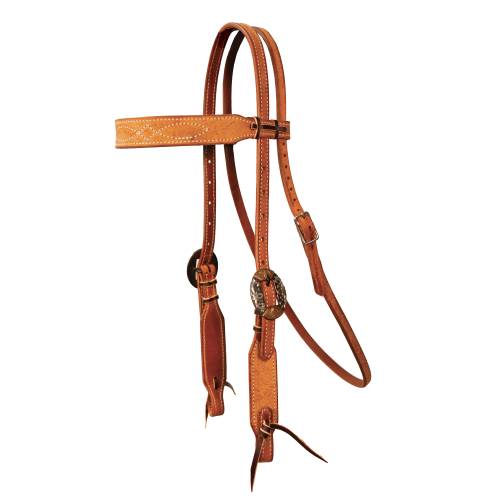 Professional's Choice Natural Roughout Gunslinger 5/8" Browband Headstall 5048NAT-GS