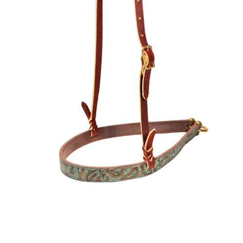 Professional's Choice Double Ply Copper Emerald Noseband 8032CEM