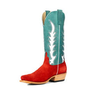 Macie Bean Women's Red Suede Western Boot M9524