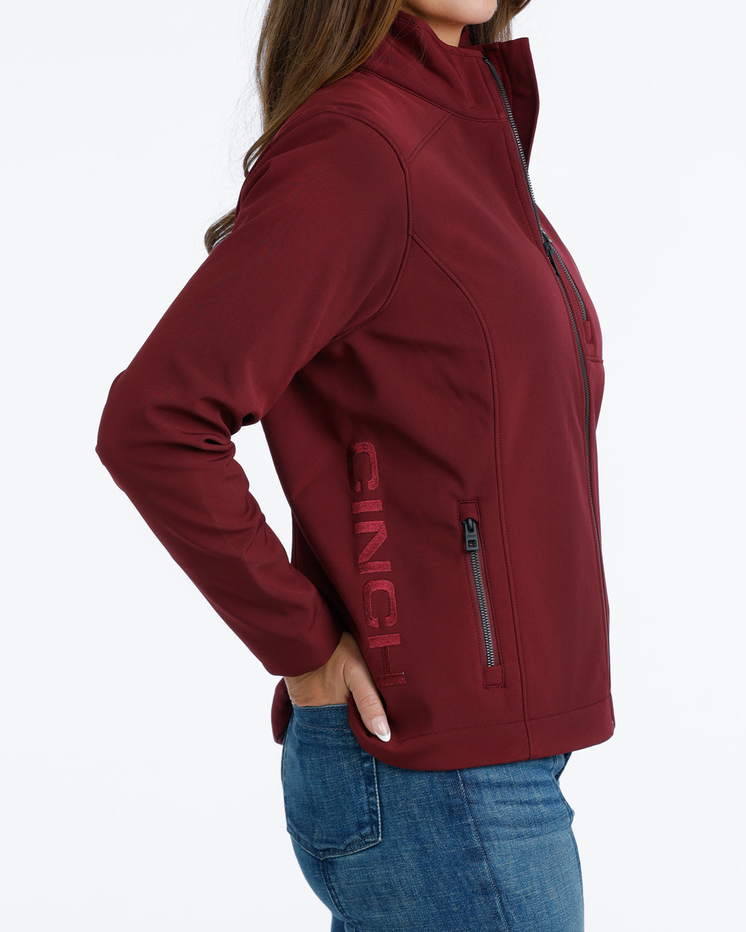 Cinch Women's Burgundy Bonded Jacket MAJ9925001