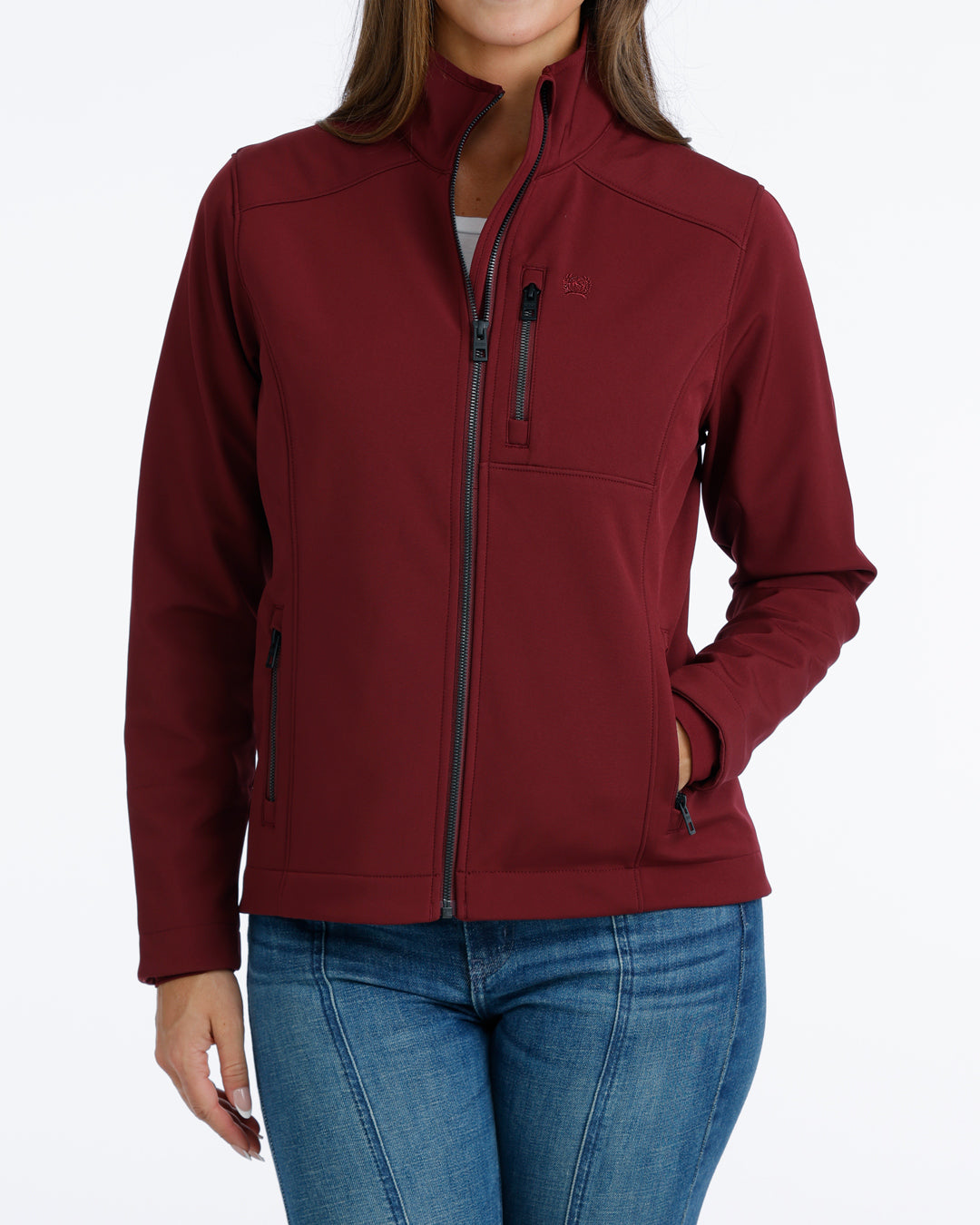Cinch Women's Burgundy Bonded Jacket MAJ9925001