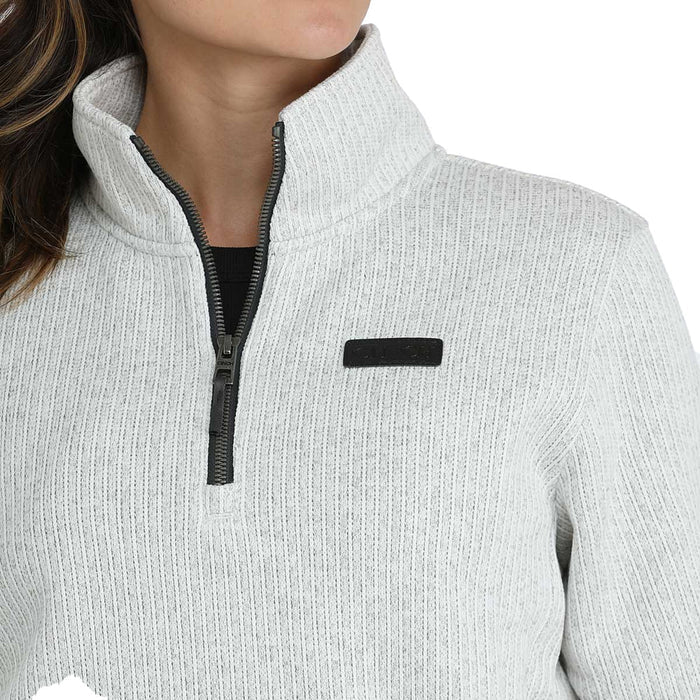 Cinch Women's Gray 1/4 Zip Sweater MAK9822003
