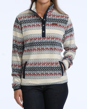 Cinch Women's Cream Polar Fleece Pullover MAK9909006
