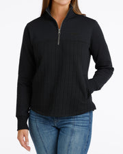 Cinch Women's Black 1/4 Zip Fleece MAK9936002