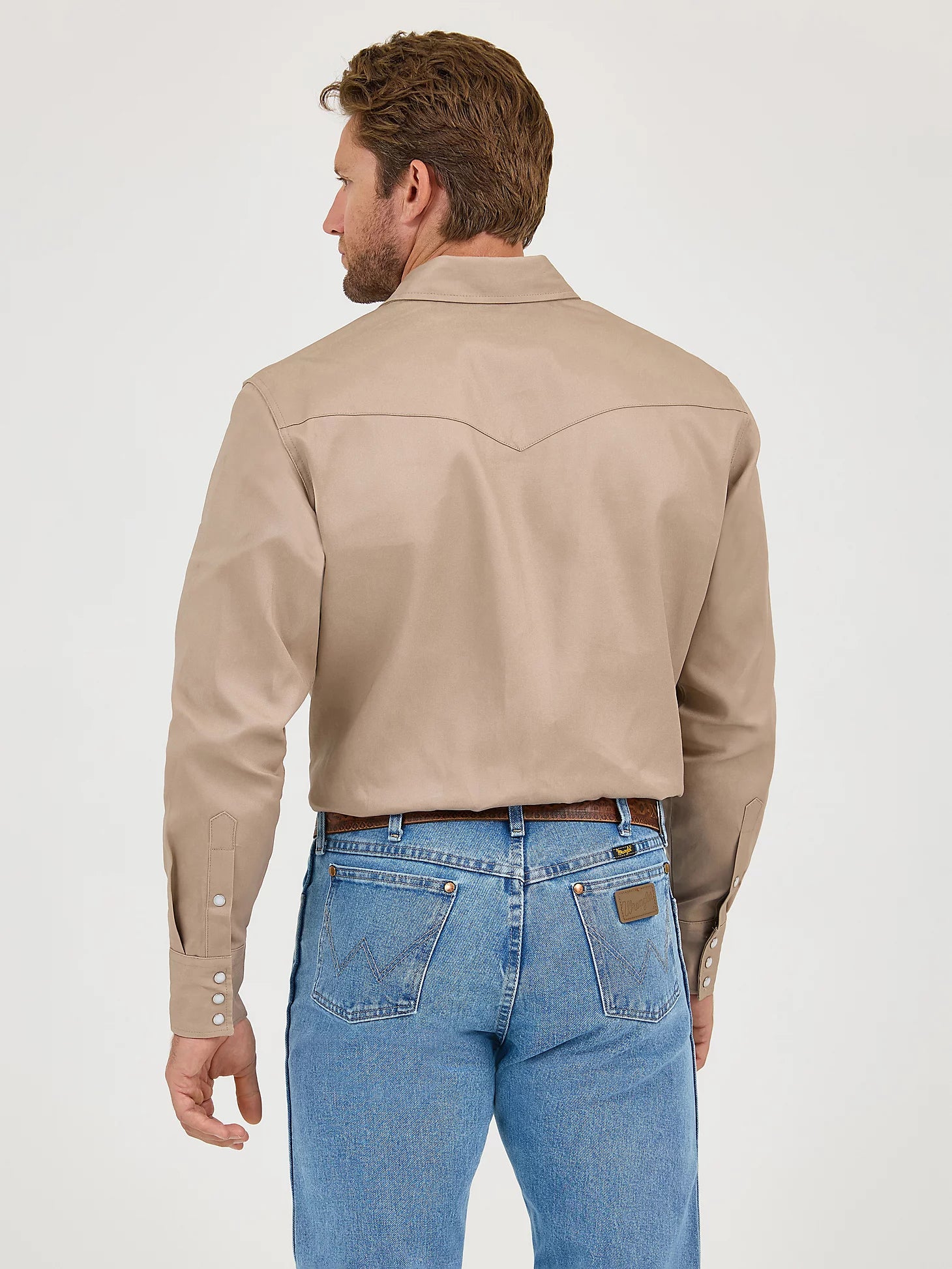 Men's Wrangler Authentic Cowboy Cut Snap Front Work Shirt MS70319