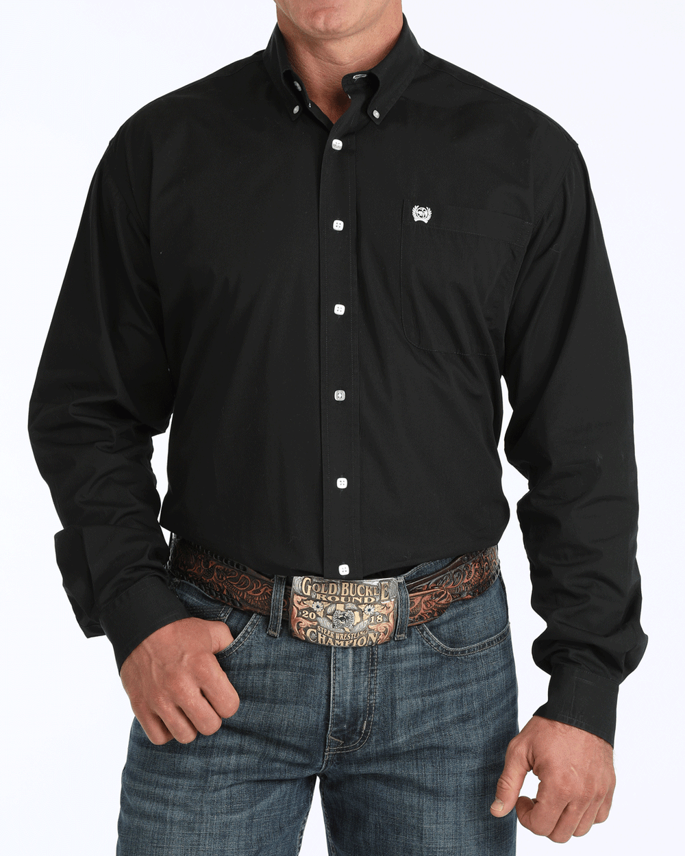 Cinch Men's Black Button Down Shirt MT10320083