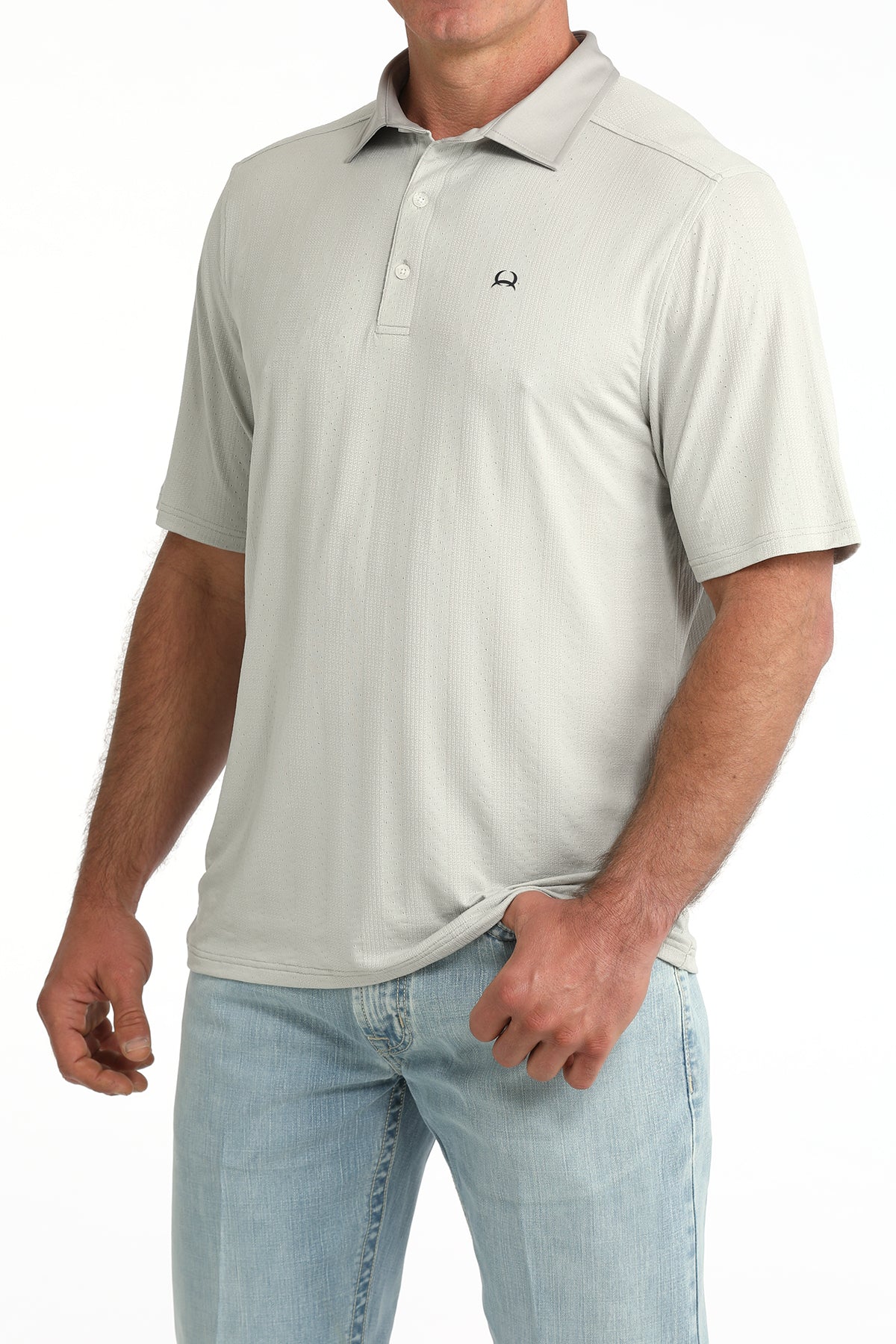 Cinch Men's Arenaflex Grey Polo MTK1836001