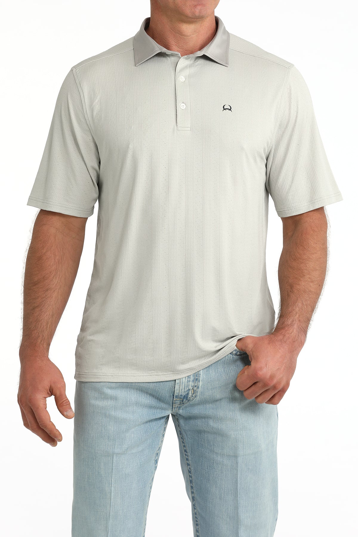 Cinch Men's Arenaflex Grey Polo MTK1836001