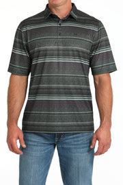 Cinch Men's Olive Arenaflex Polo MTK1863052