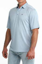 Cinch Men's Light Blue Arenaflex Polo MTK1863055