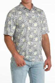 Cinch Men's Hawaiian Print Polo MTK1865043