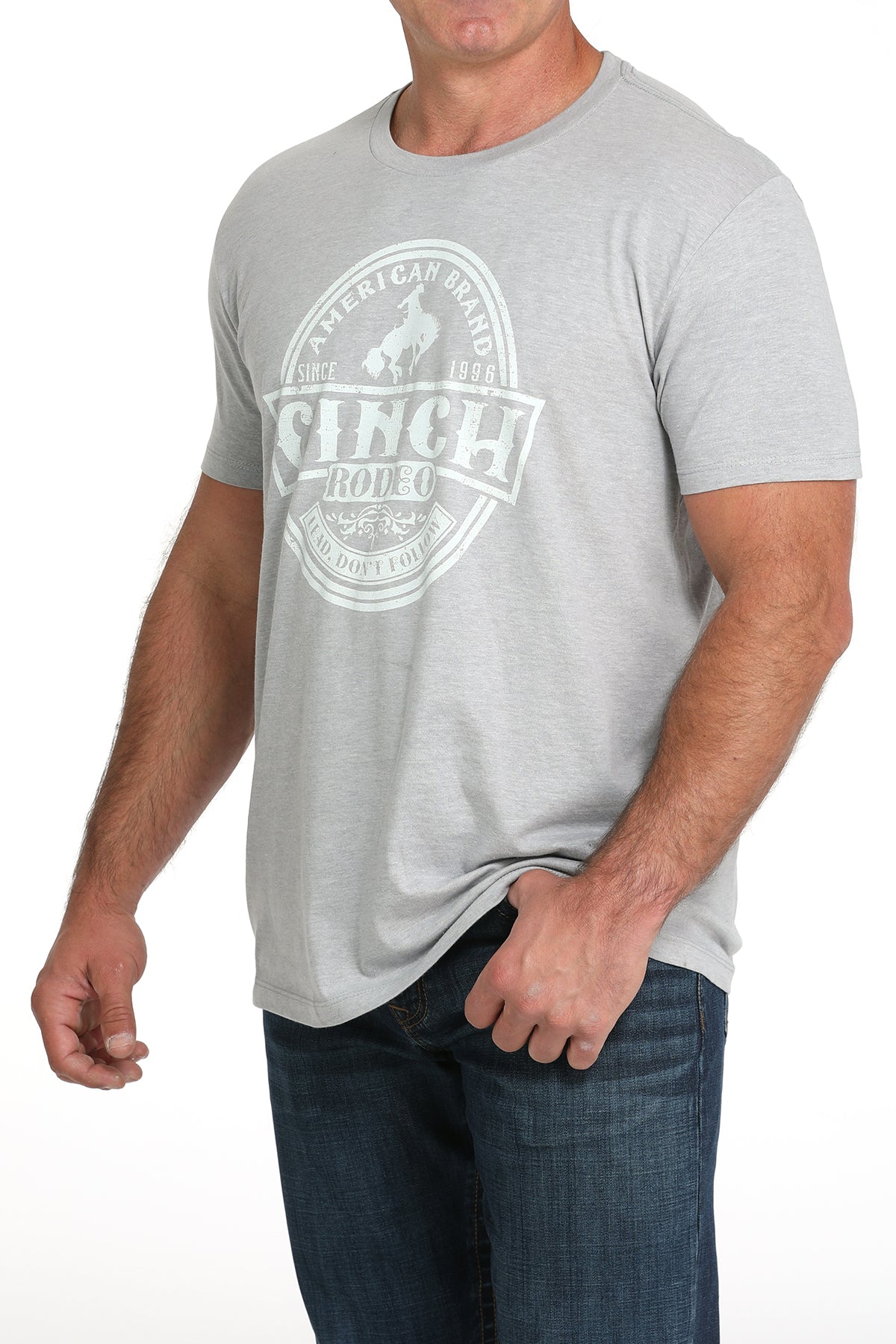 Cinch Men's Gray Graphic Tee MTT1690698
