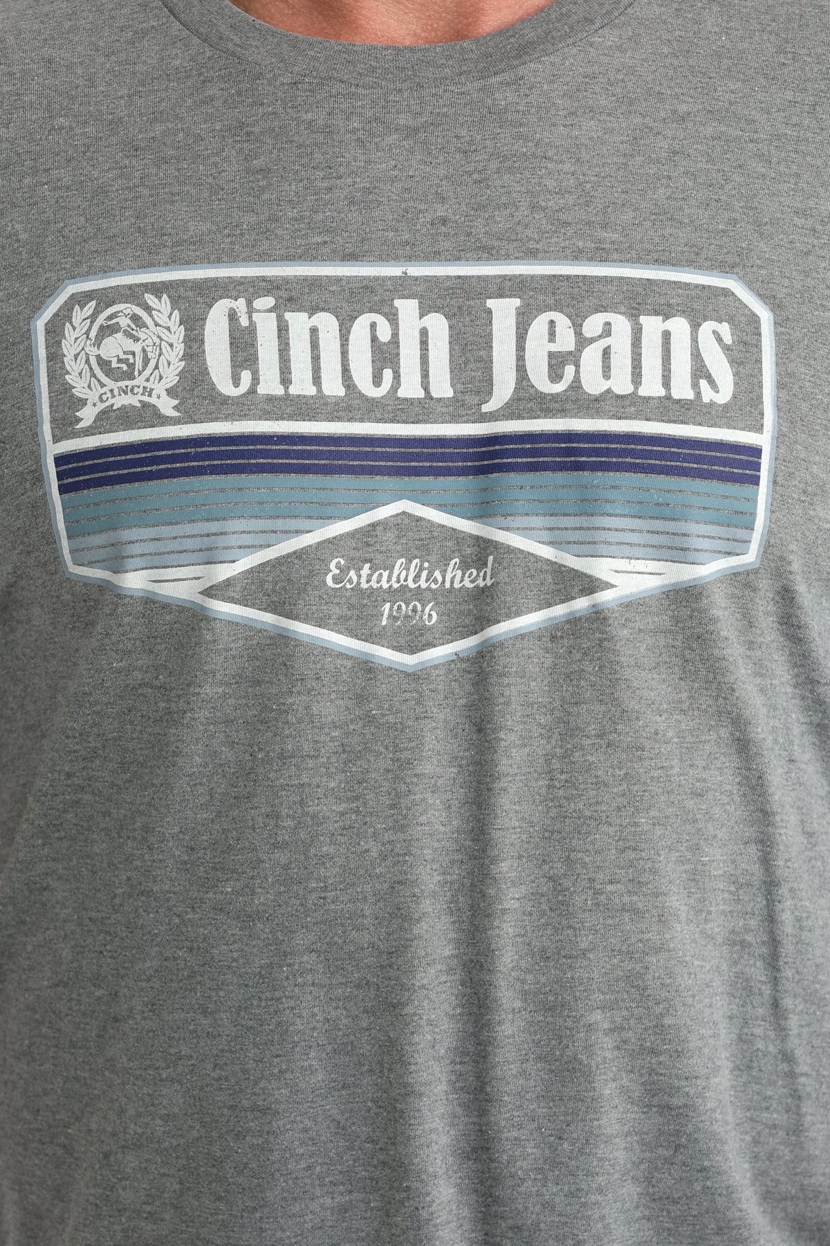 Cinch Men's Grey Graphic Tee MTT1690700