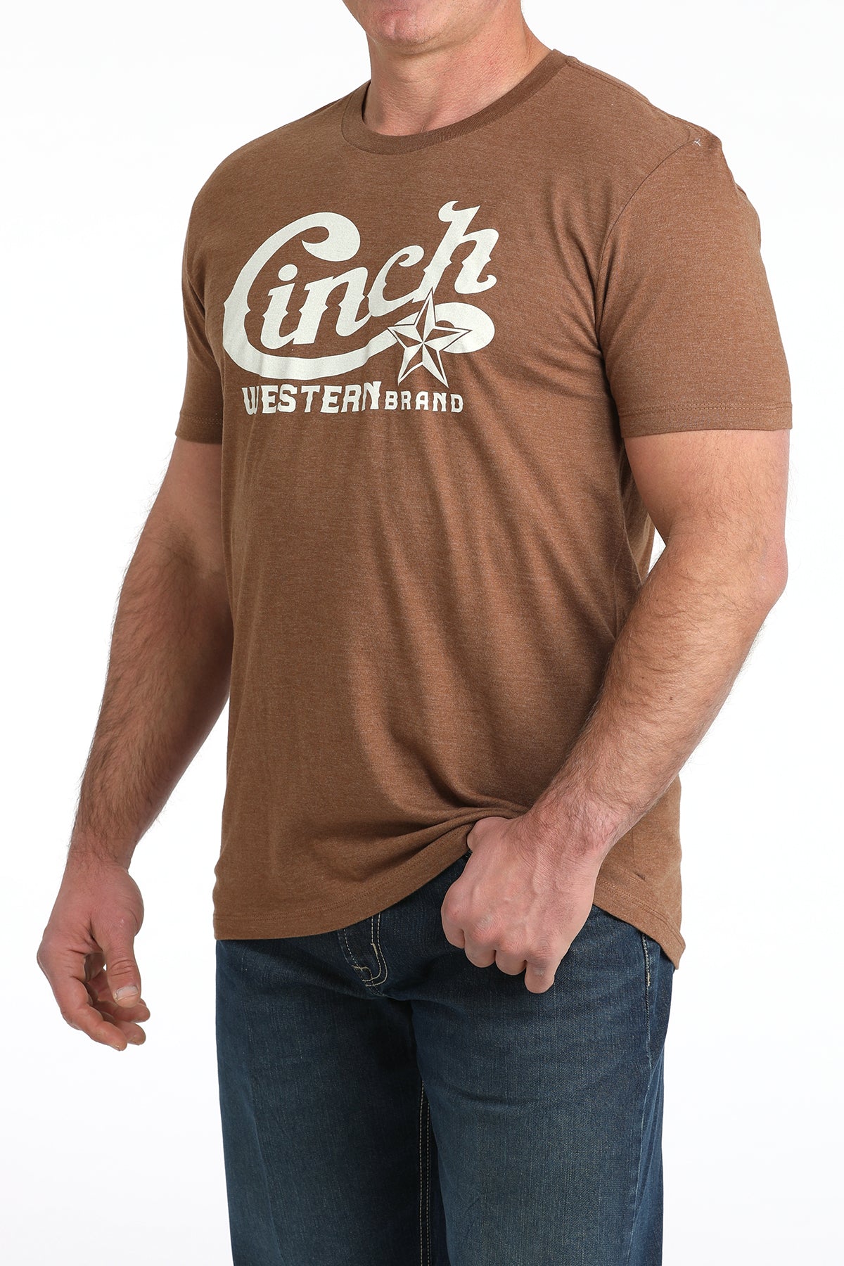 Cinch Men's Brown Graphic Tee MTT1690706