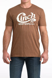 Cinch Men's Brown Graphic Tee MTT1690706