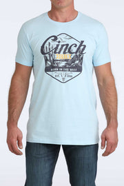 Cinch Men's Light Blue Graphic Tee MTT1690718