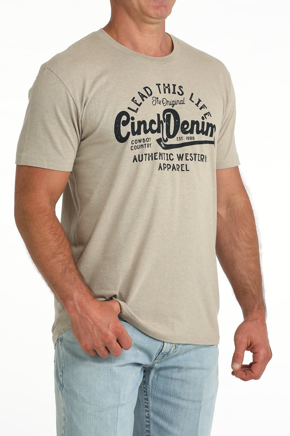 Cinch Men's Khaki Graphic Tee MTT1690723