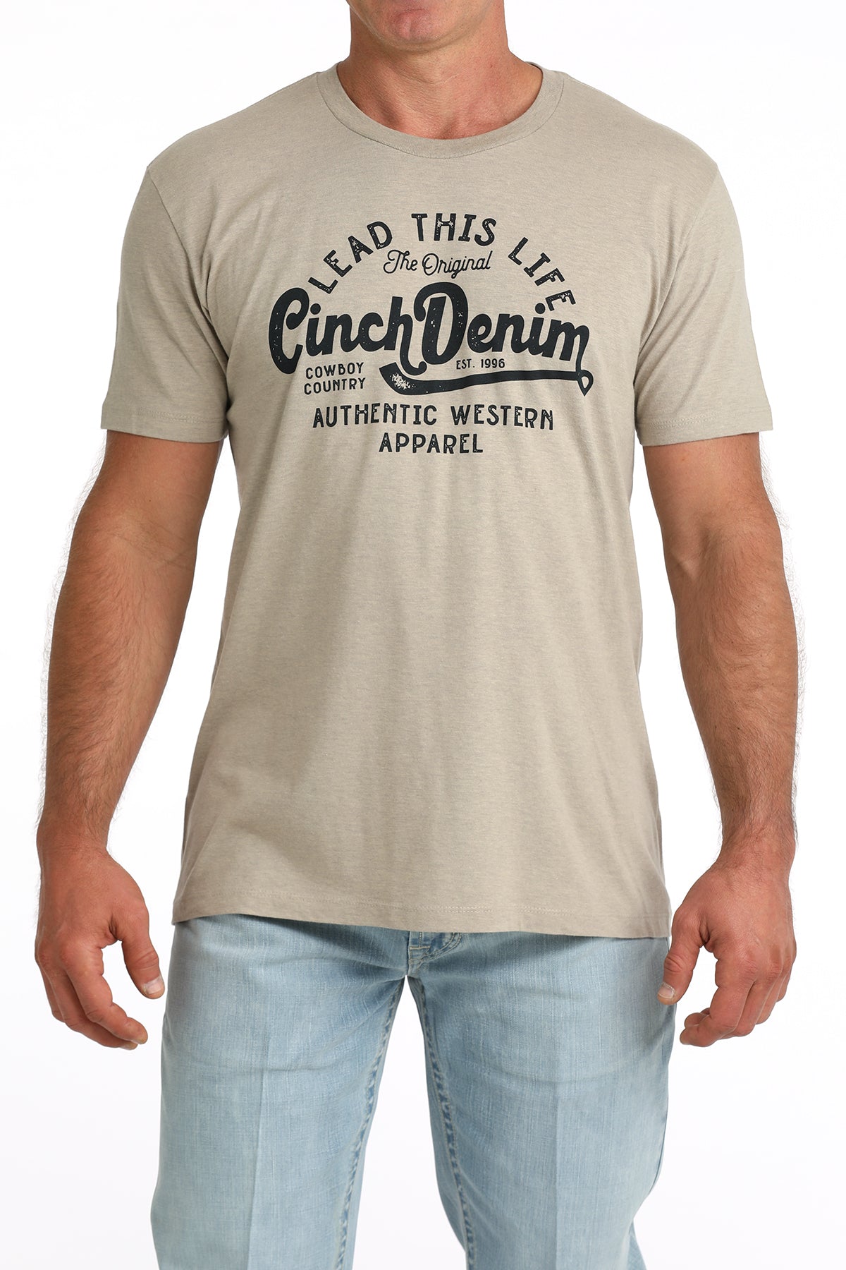 Cinch Men's Khaki Graphic Tee MTT1690723