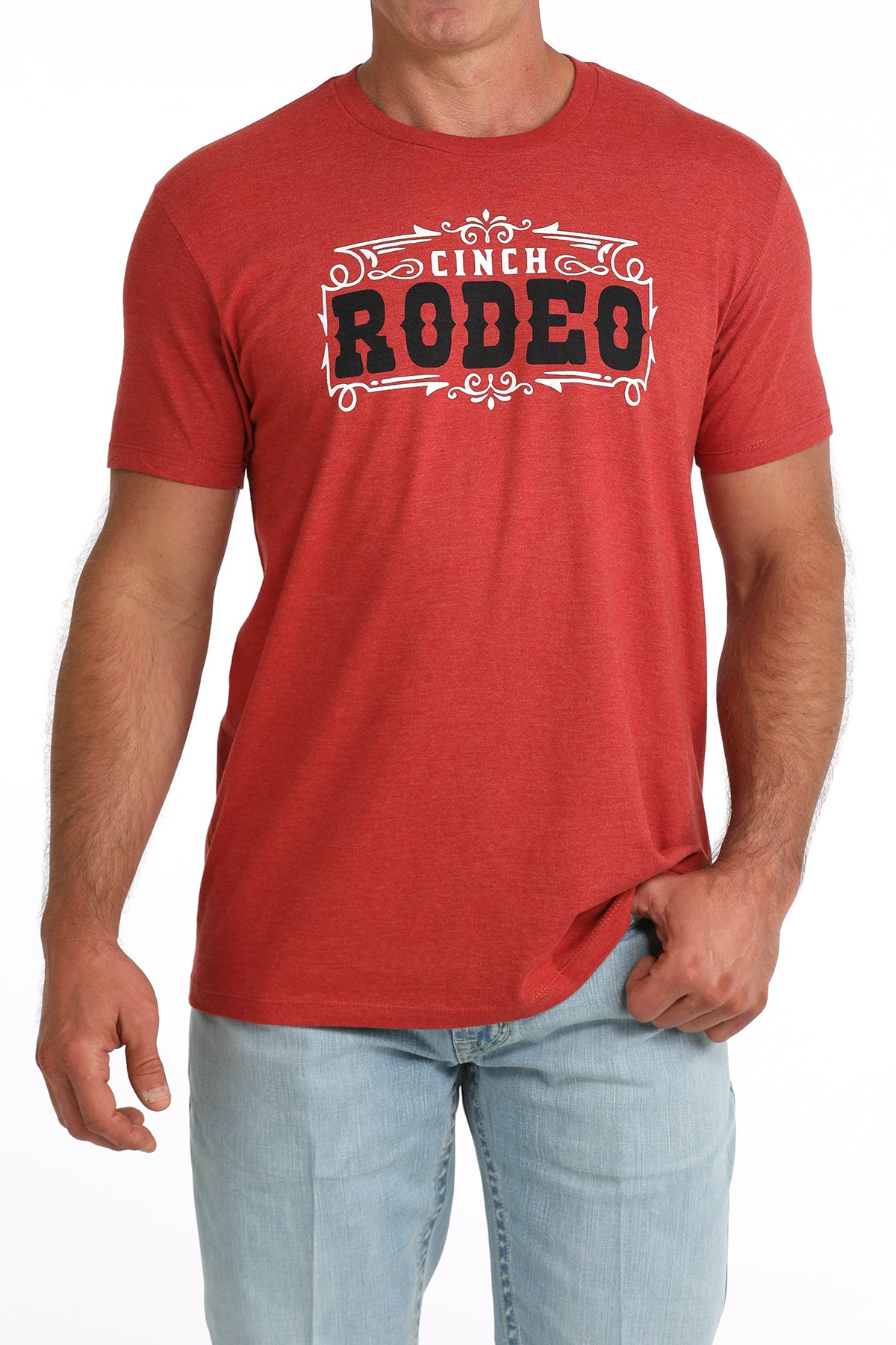 Cinch Men's Red Graphic Tee MTT1690724