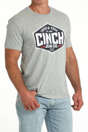 Cinch Men's Gray Graphic Tee MTT1690725
