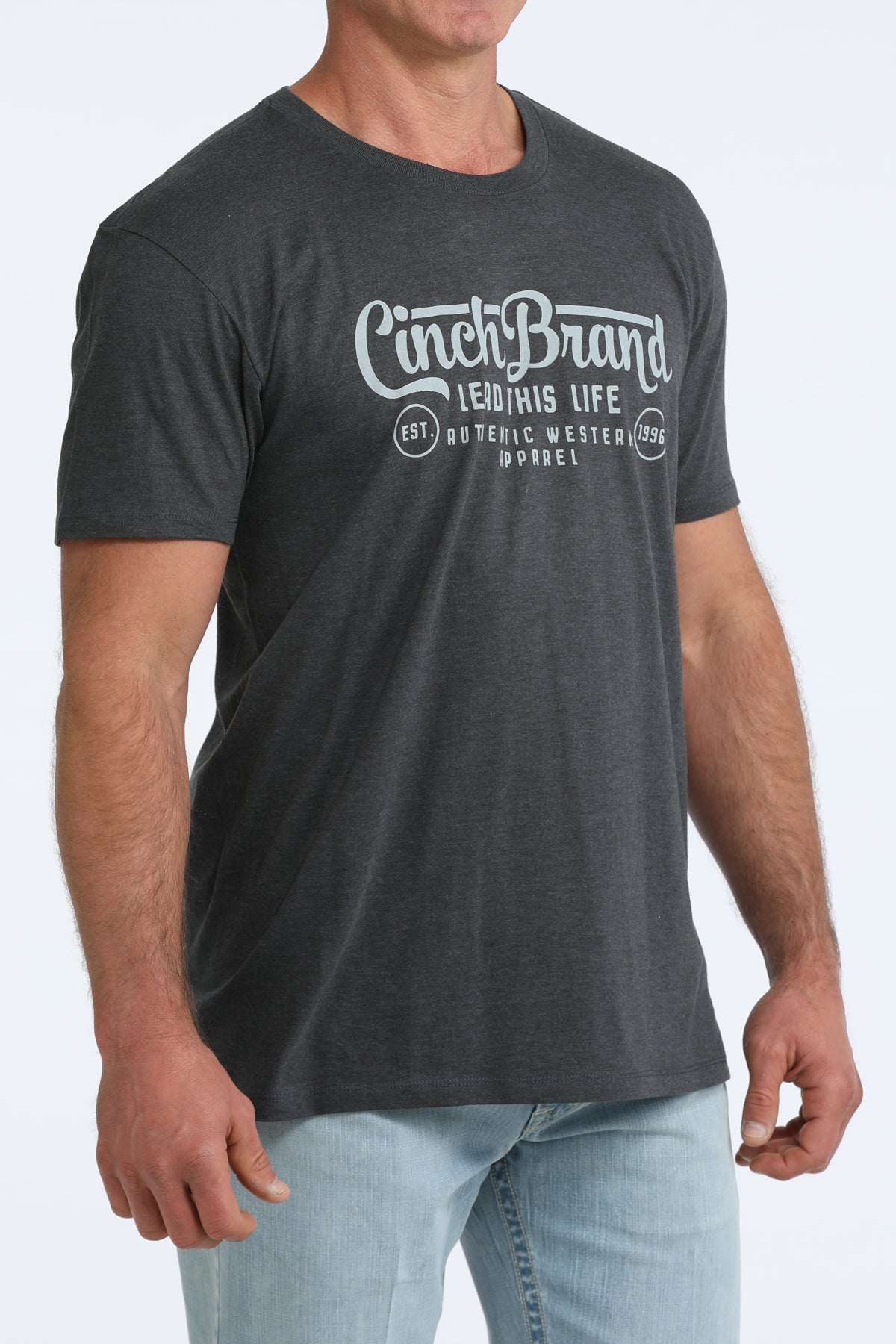 Cinch Men's Grey Graphic Tee MTT1690727
