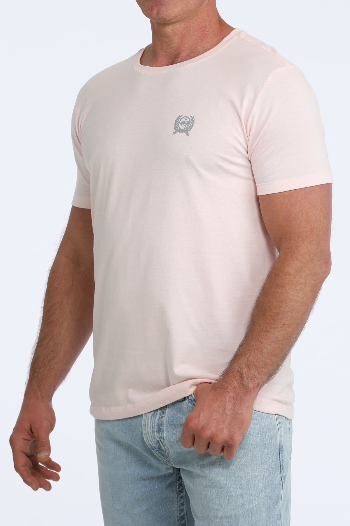 Cinch Men's Pink Graphic Tee MTT1690728