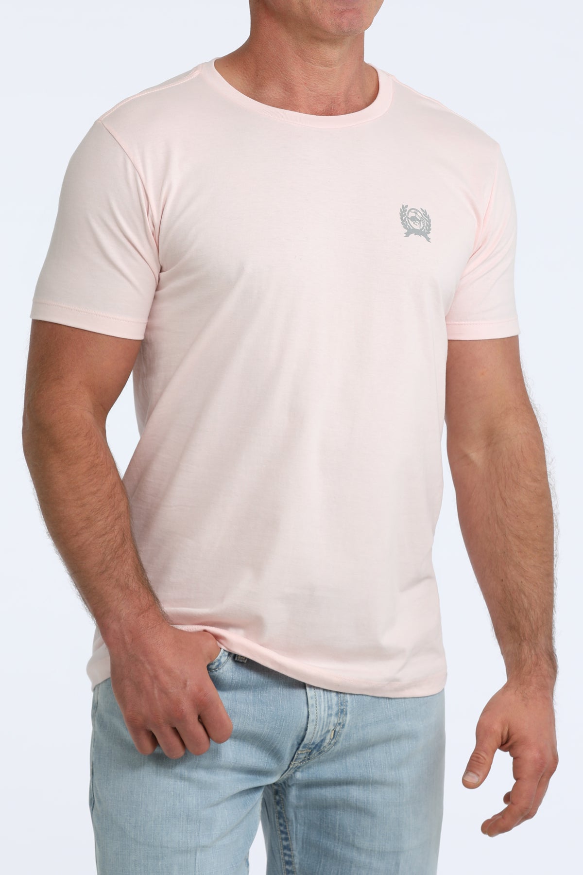 Cinch Men's Pink Graphic Tee MTT1690728