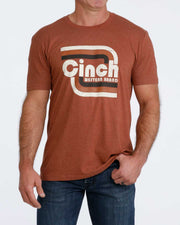 Cinch Men's Brown Graphic Tee MTT1690752