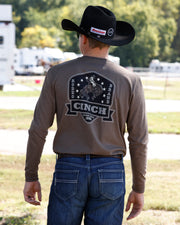 Cinch Men's Brown Long Sleeve T-Shirt MTT1721023