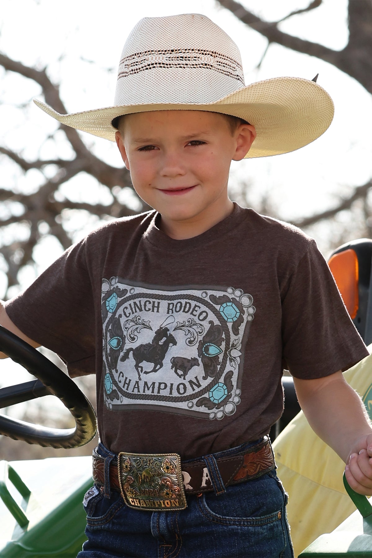 Cinch Boy's Brown Graphic Tee MTT7670178