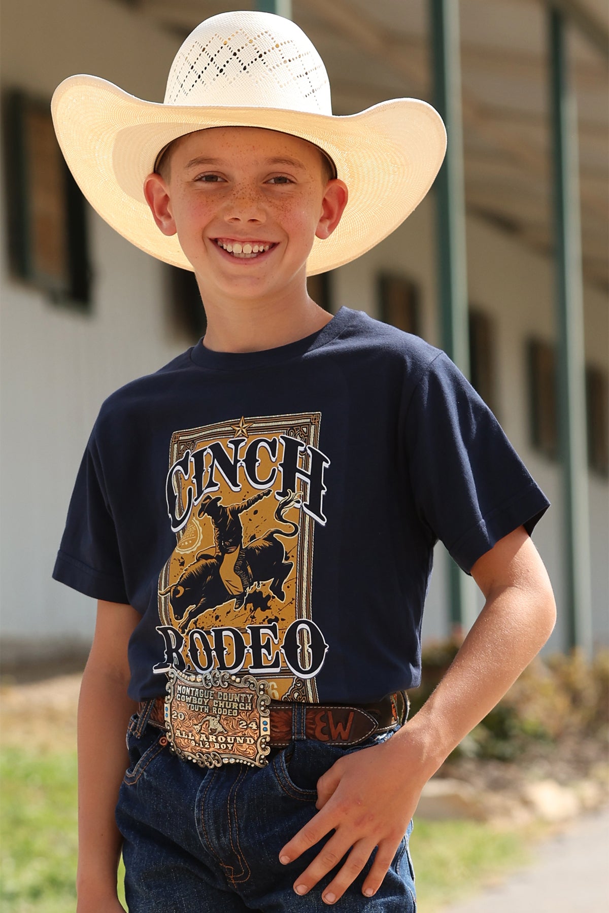Cinch Boy's Navy Graphic Tee MTT7670179