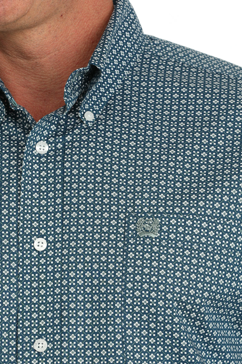 Cinch Men's Diamond Print Button Down Shirt