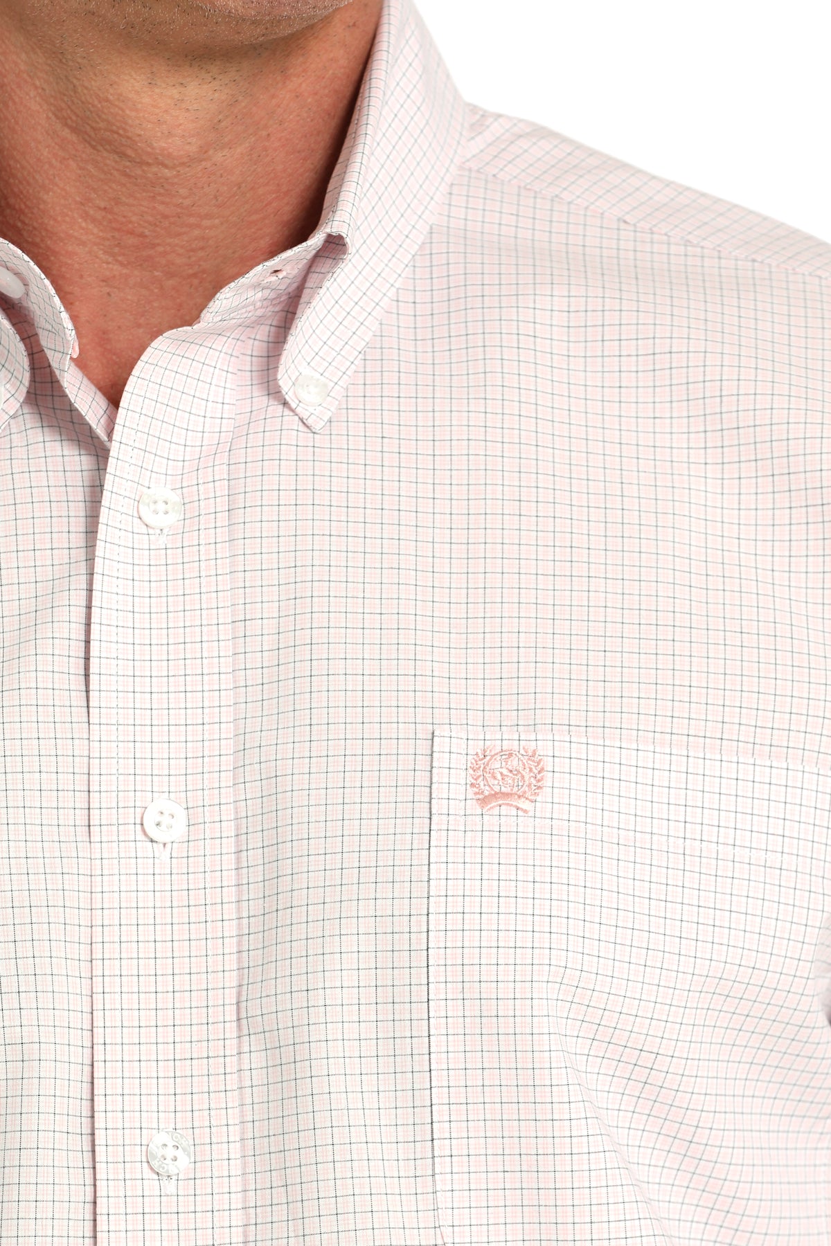 Cinch Men's Small Plaid Button Down Shirt