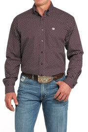 Cinch Men's Diamond Print Button Down Shirt