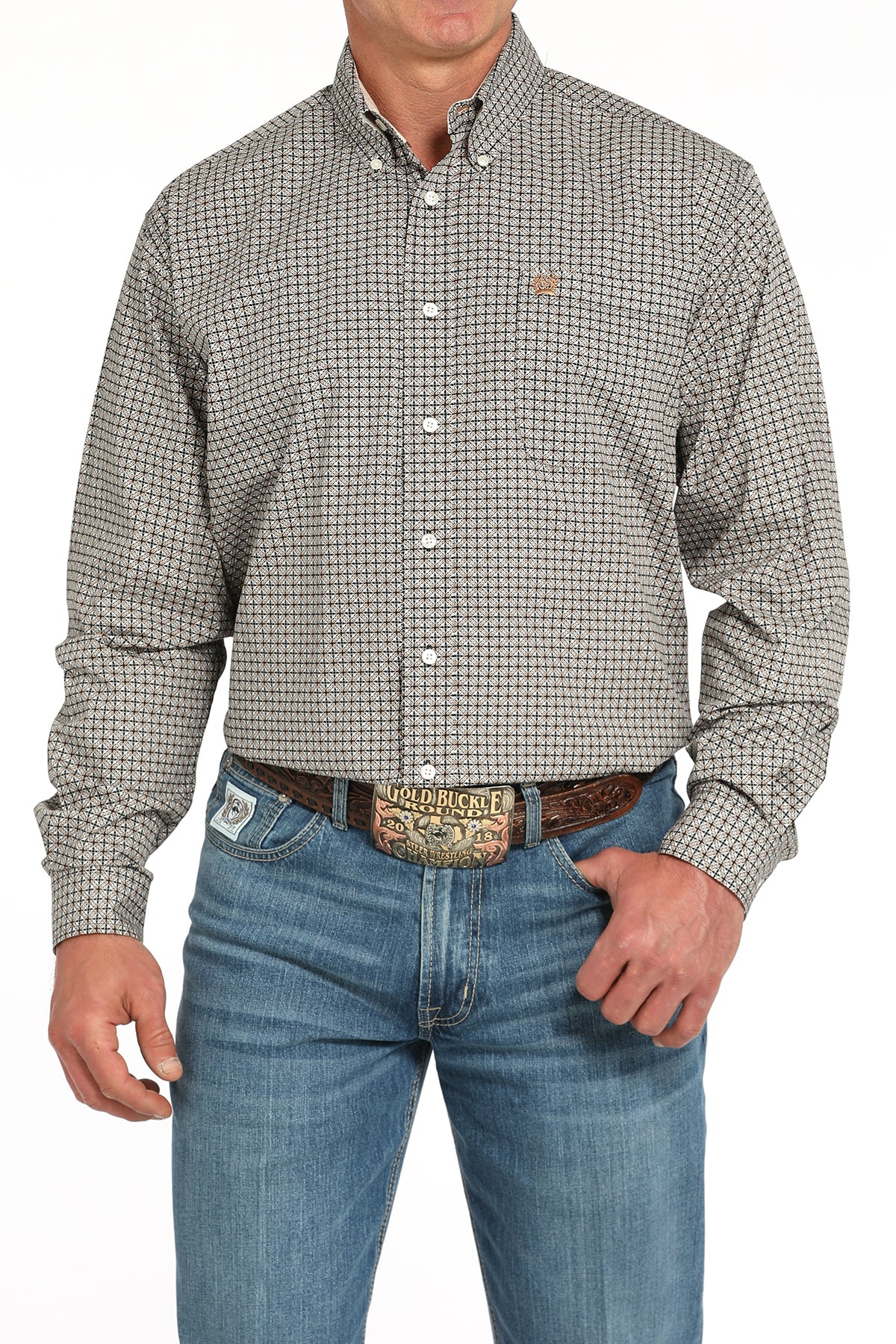 Cinch Men's Multi-Print Button Down Shirt