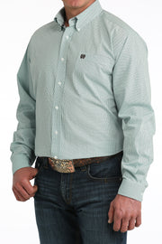 Cinch Men's Mint Printed Long Sleeve Shirt MTW1106063