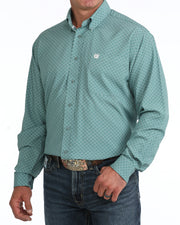 Cinch Men's Mint Printed Arenaflex Shirt MTW1106136