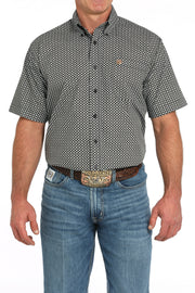 Cinch Men's Black Printed Short Sleeve Shirt MTW1111492