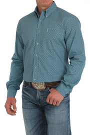 Cinch Men's Circle Print Button Down Shirt